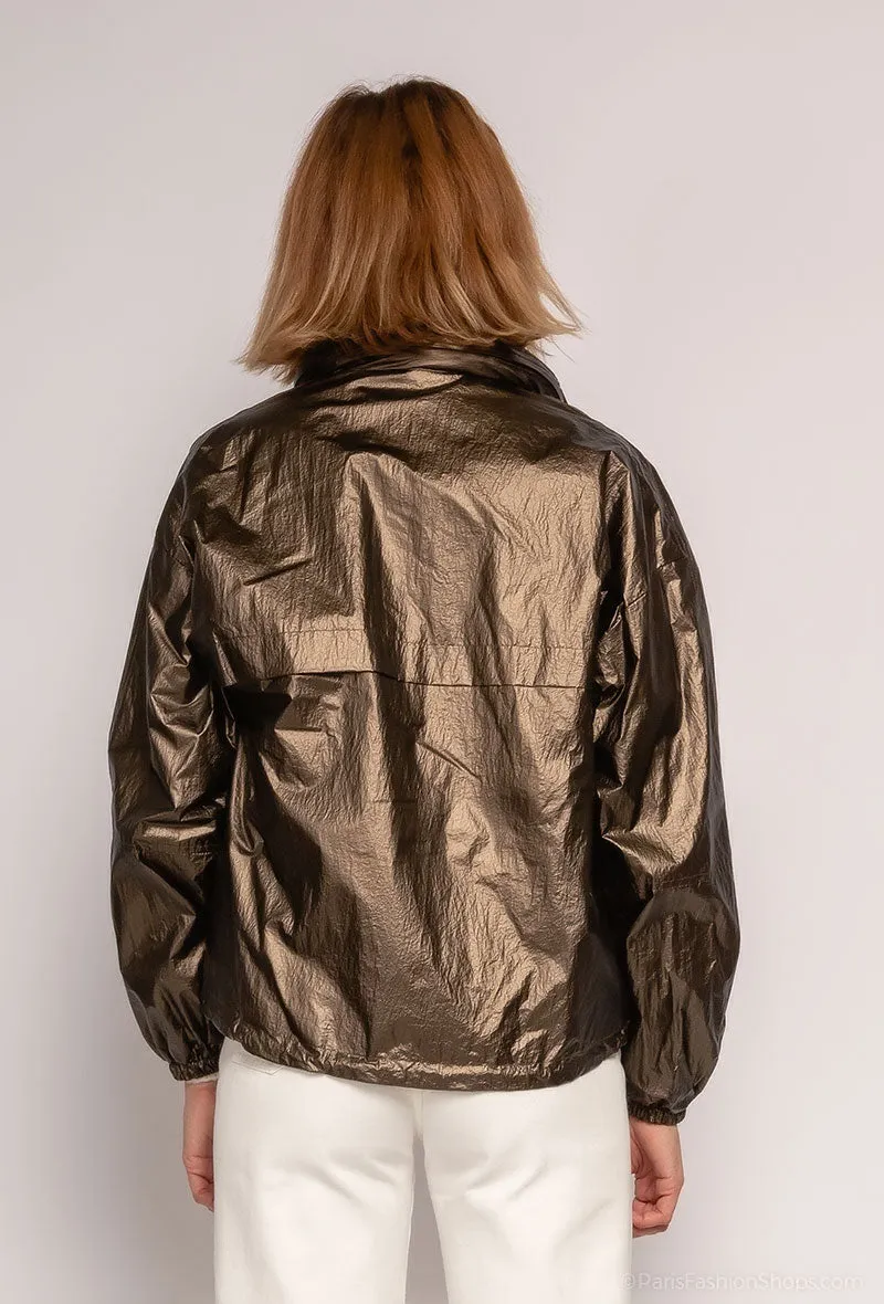 Parka courte irisée