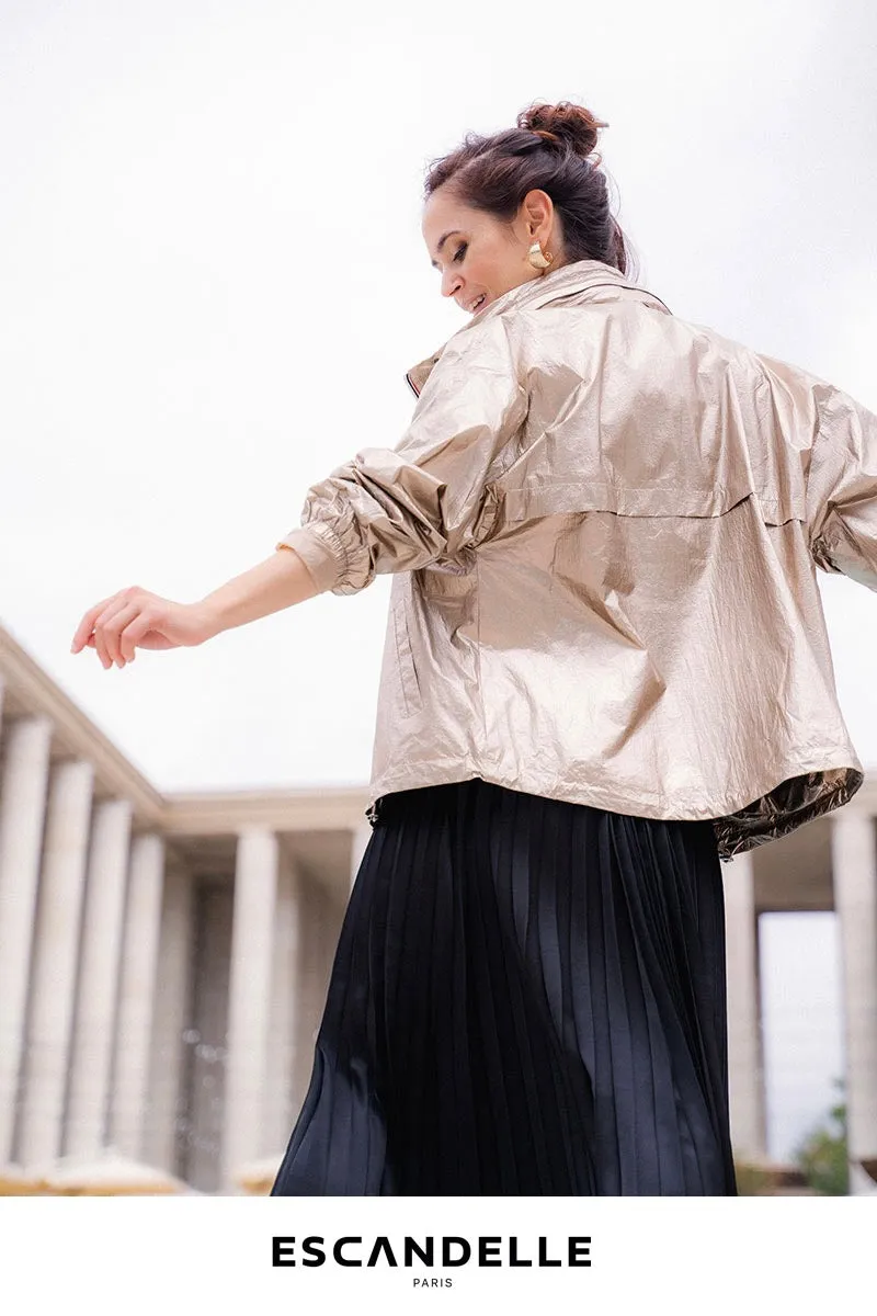 Parka courte irisée