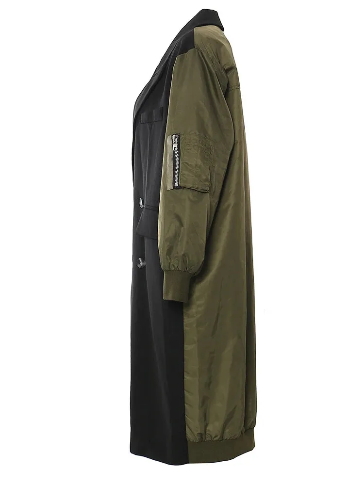 Patch Blazer Trench Coat