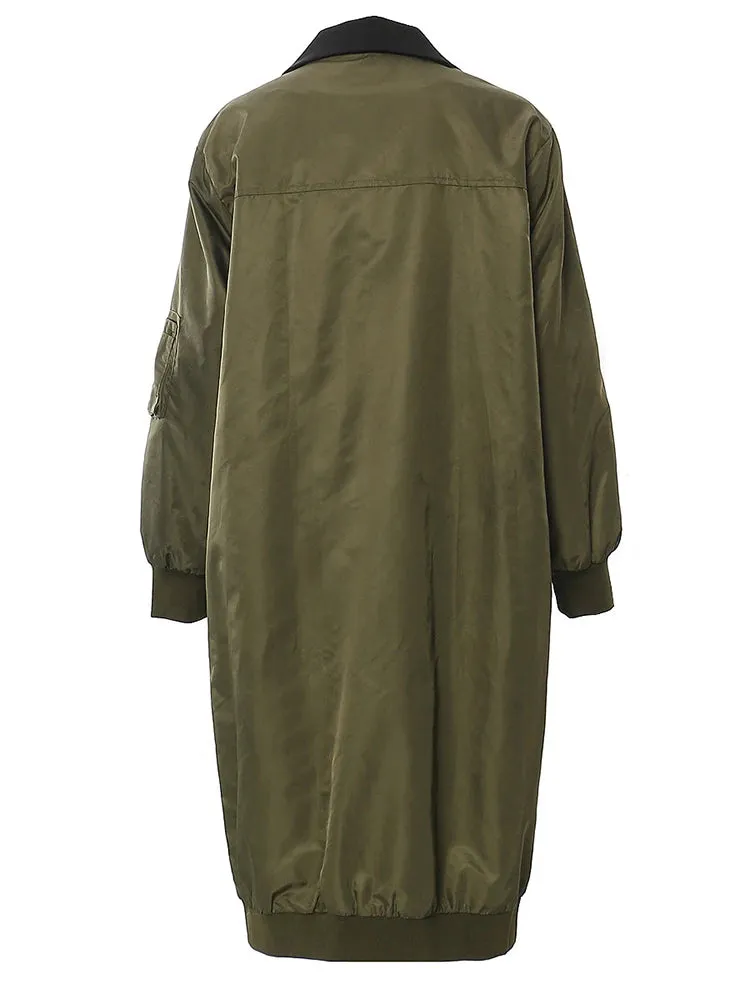 Patch Blazer Trench Coat