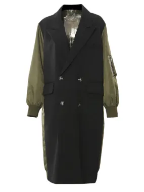 Patch Blazer Trench Coat