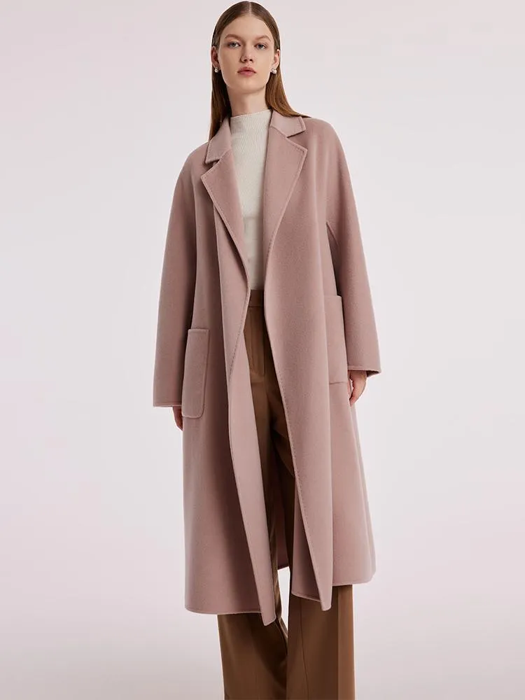 Pure Cashmere Tie-up Coat