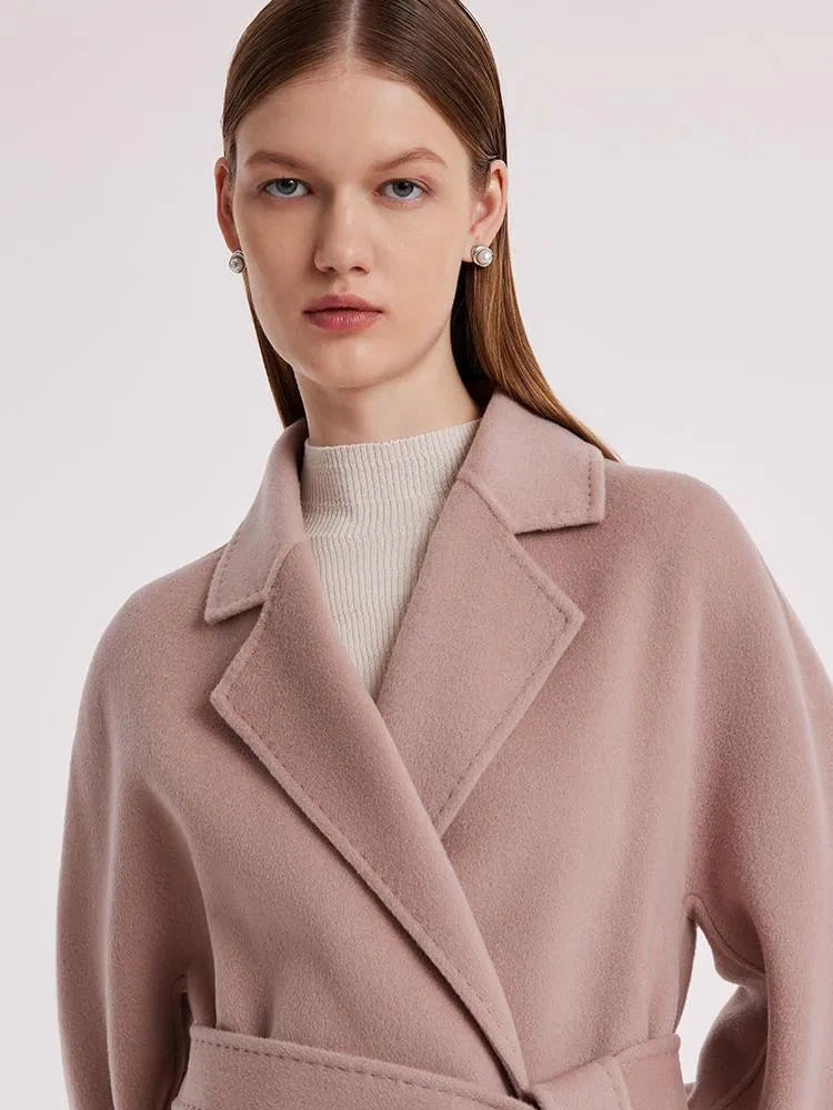 Pure Cashmere Tie-up Coat