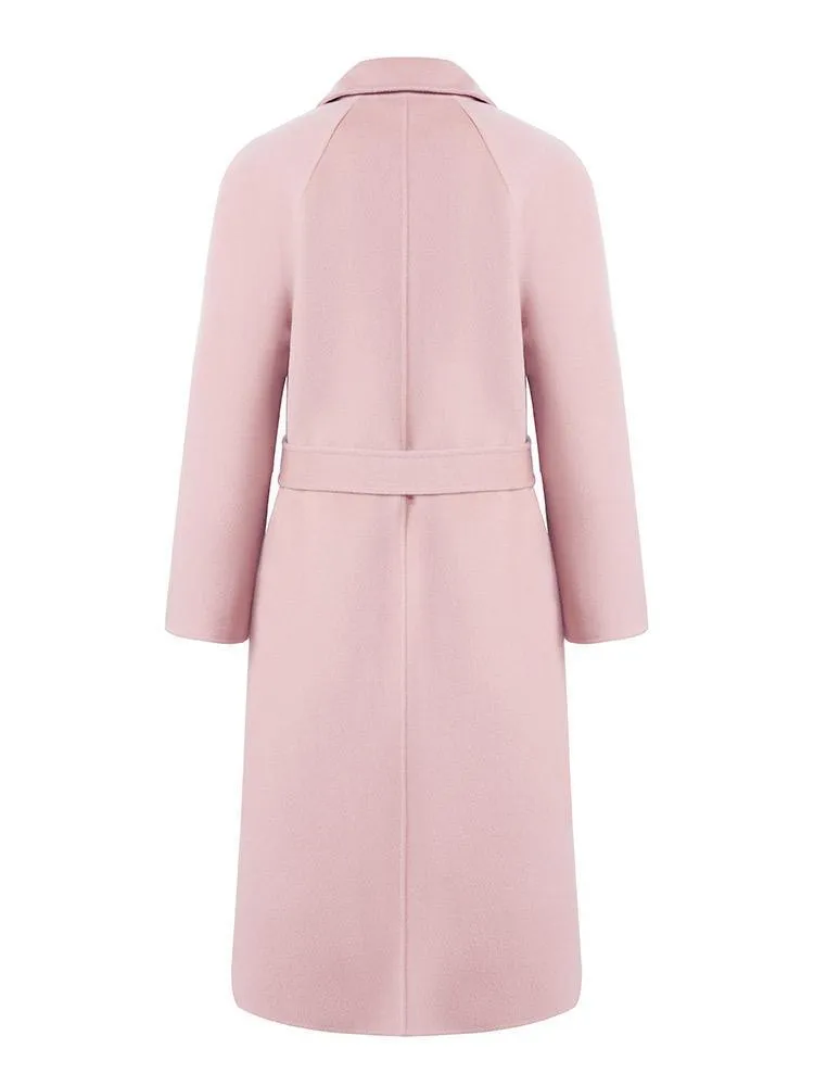 Pure Cashmere Tie-up Coat