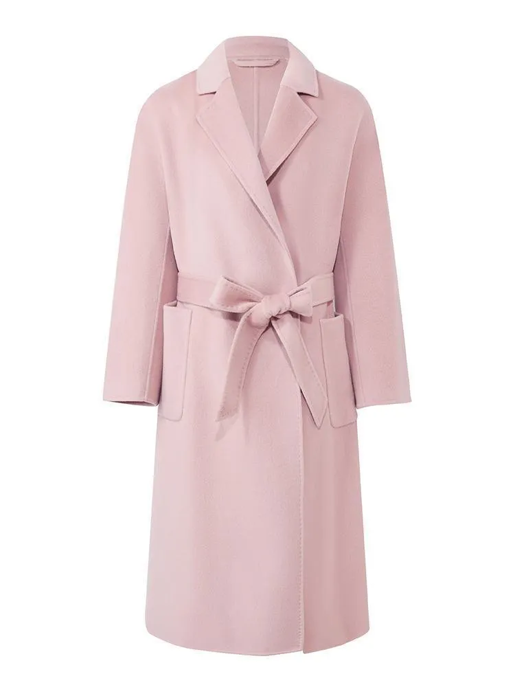 Pure Cashmere Tie-up Coat