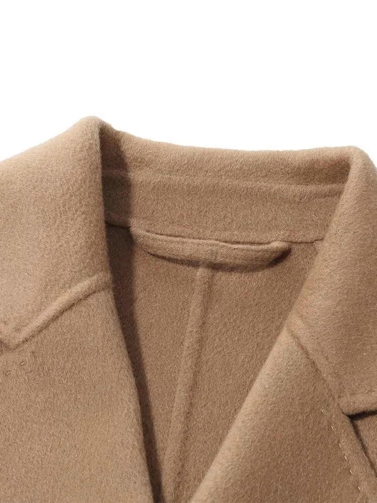 Pure Cashmere Tie-up Coat
