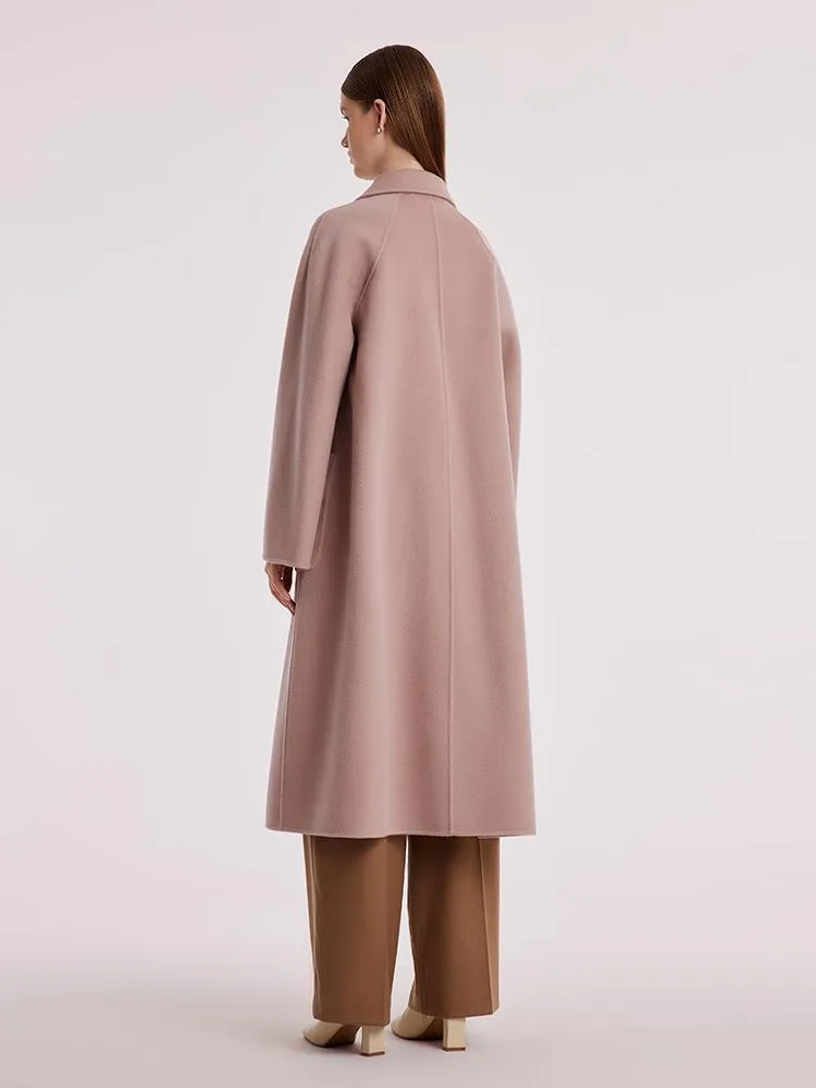 Pure Cashmere Tie-up Coat