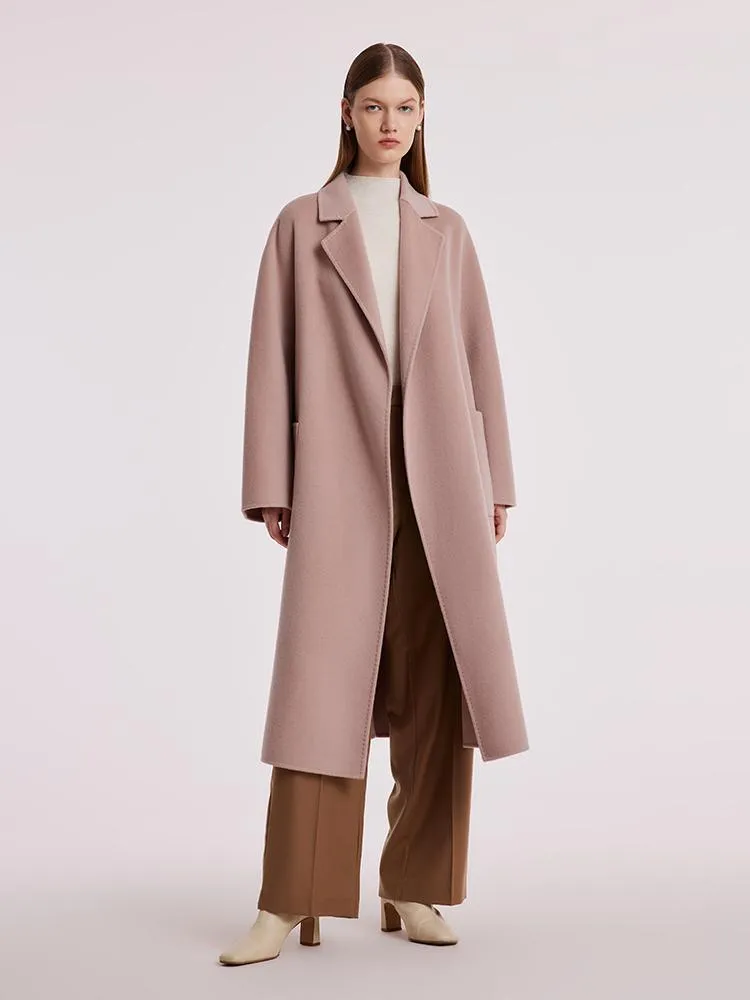 Pure Cashmere Tie-up Coat