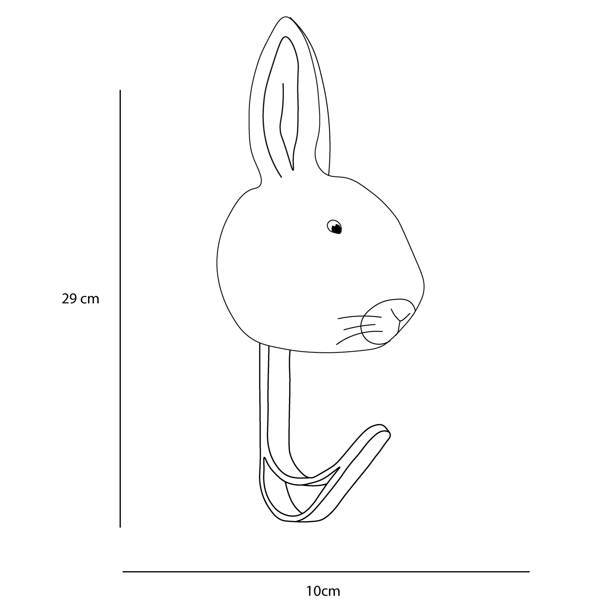 Rabbit coat hanger