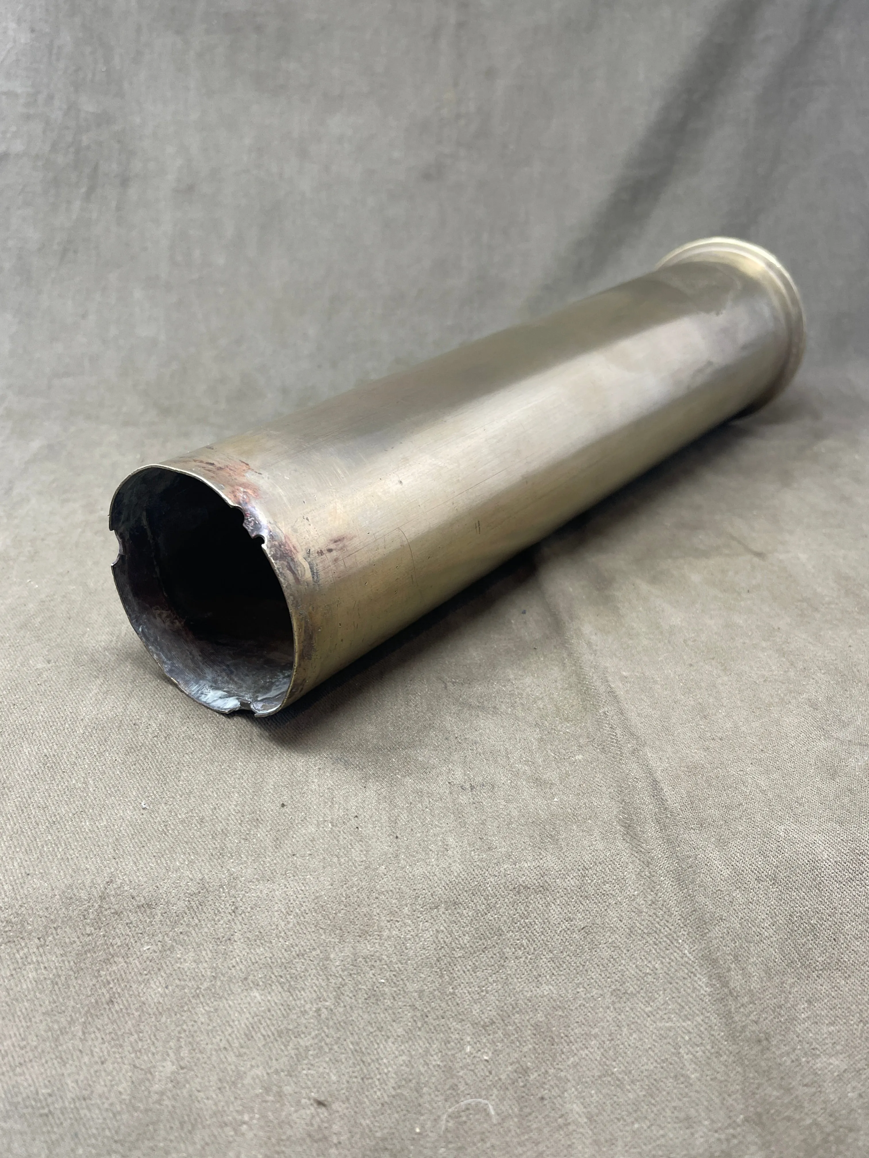 Royal Navy 1914 Dated 3" Brass Shell Case Kynoch