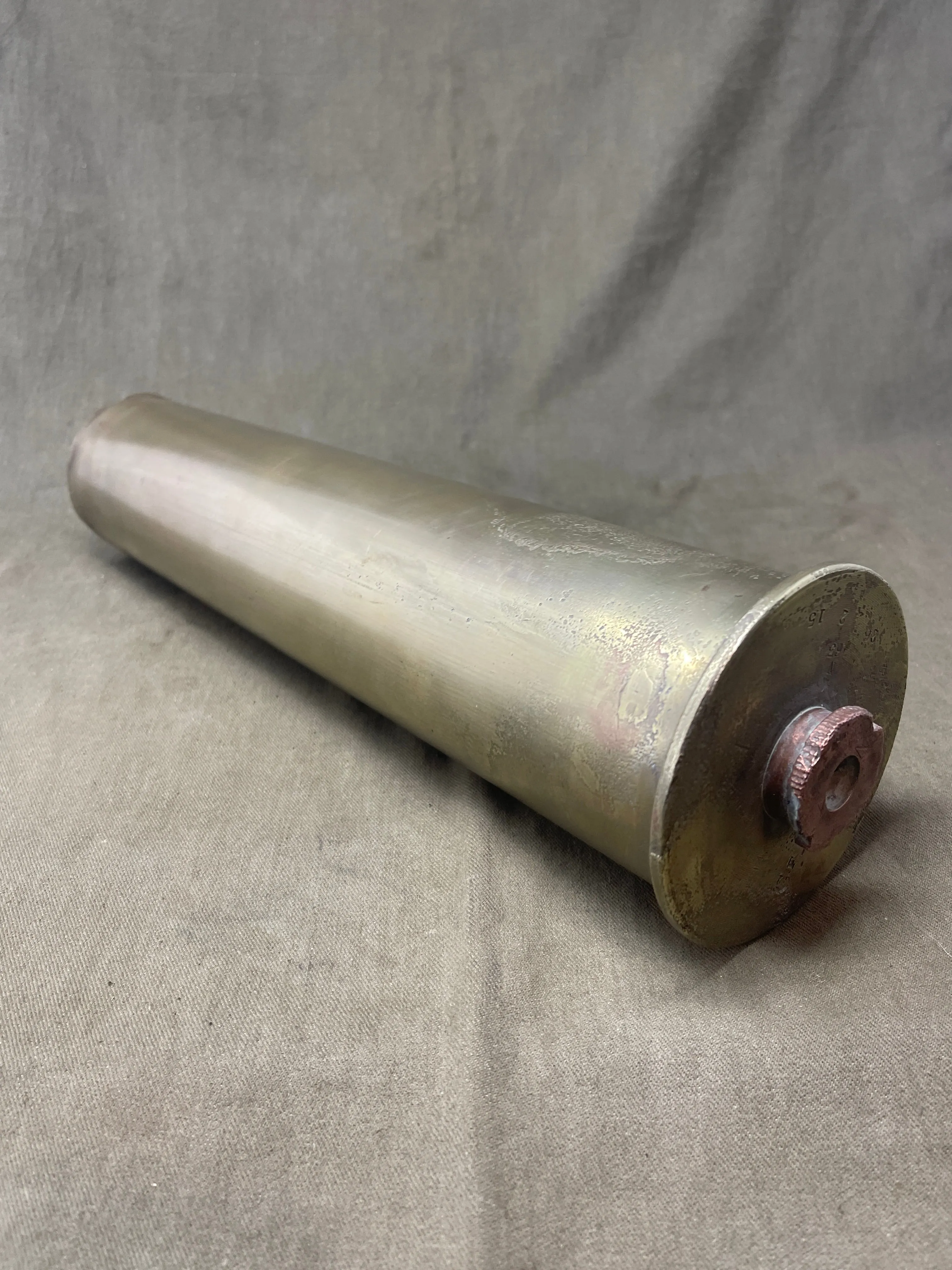 Royal Navy 1914 Dated 3" Brass Shell Case Kynoch