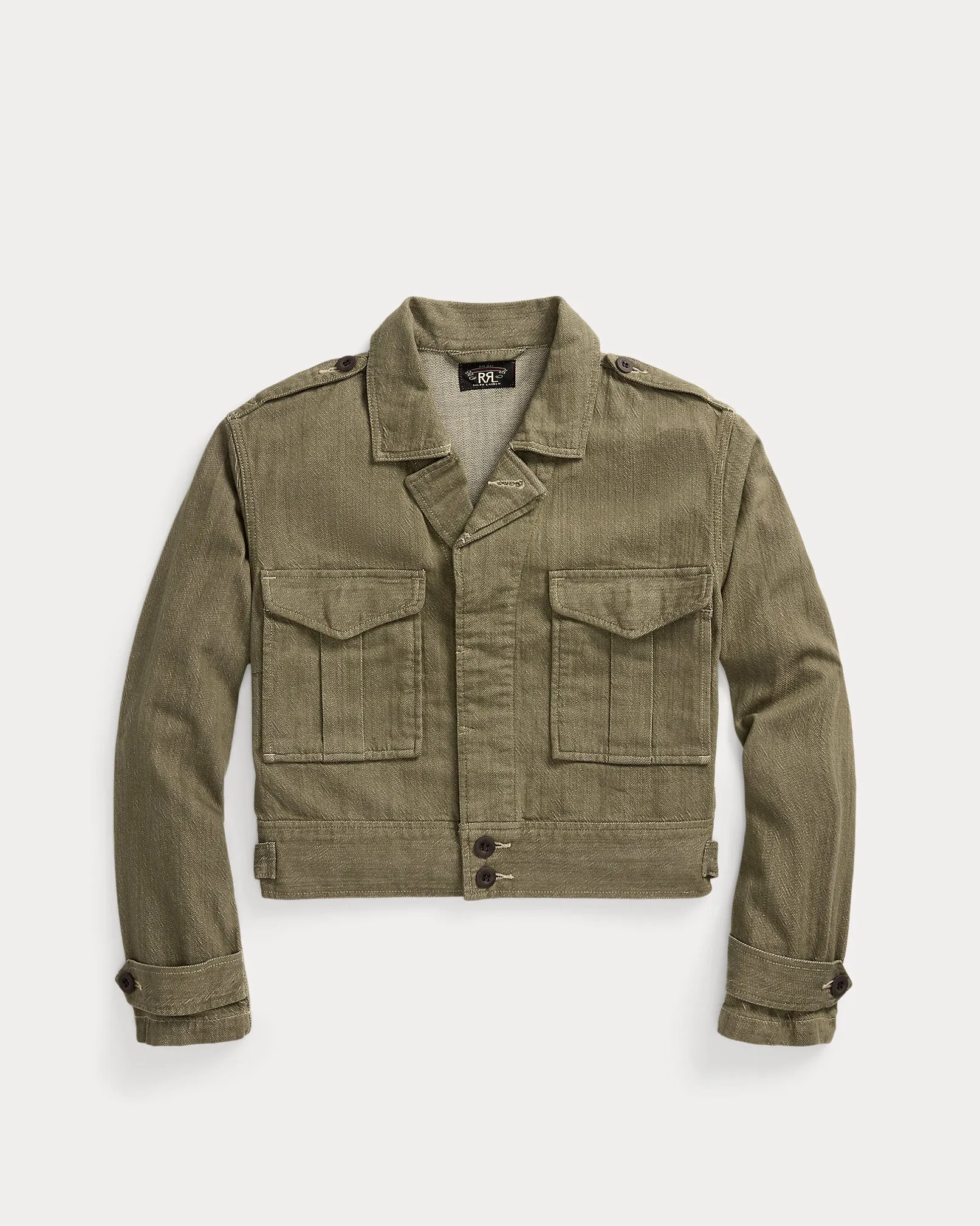 RRL Olive Slub Denim Jacket