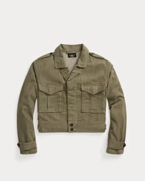 RRL Olive Slub Denim Jacket