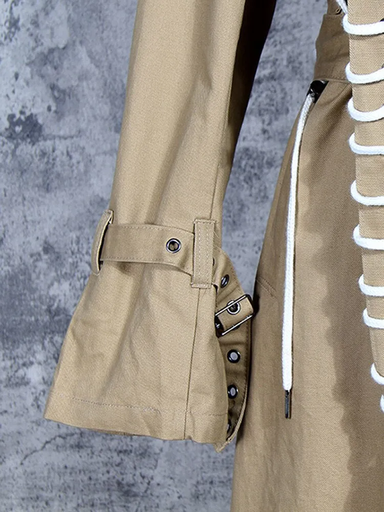 Sewed Steampunk trench coat