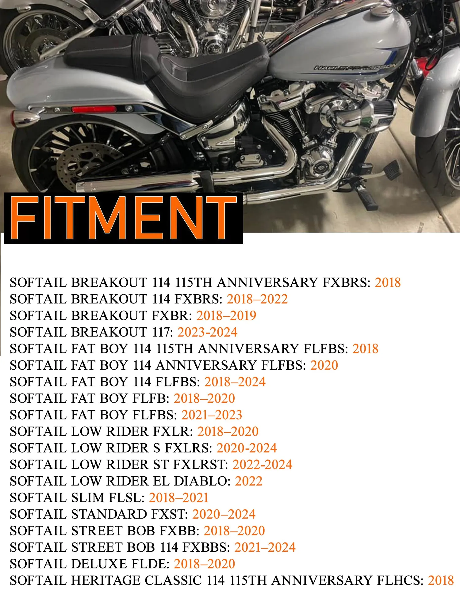 SHARKROAD 3.5" Slip On Mufflers for Harley Softail 2018-Up Sound Performance