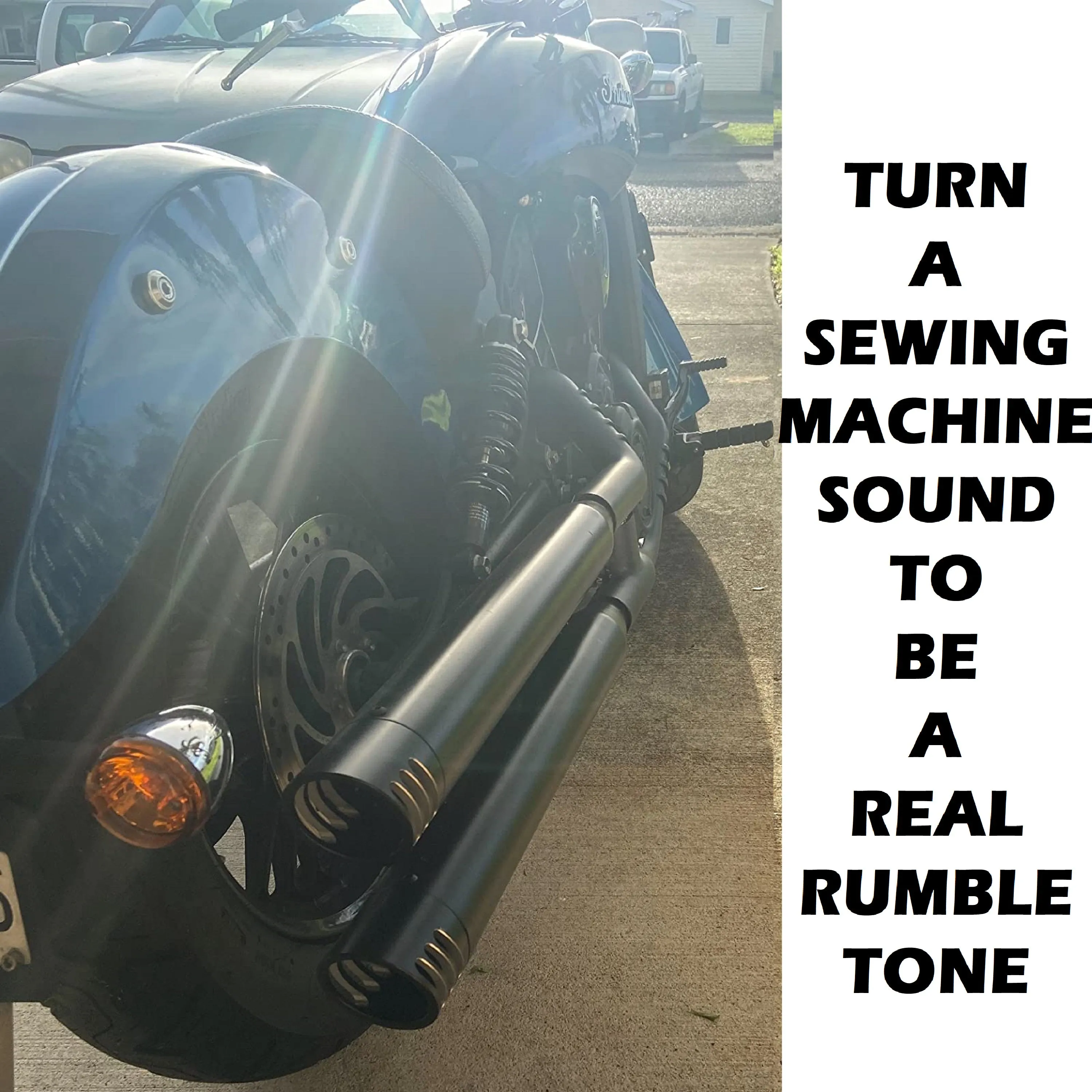 Sharkroad Black 3'' Slip-on Exhaust for 2015-2024 Indian Scout, Scout Bobber, Scout Sixty