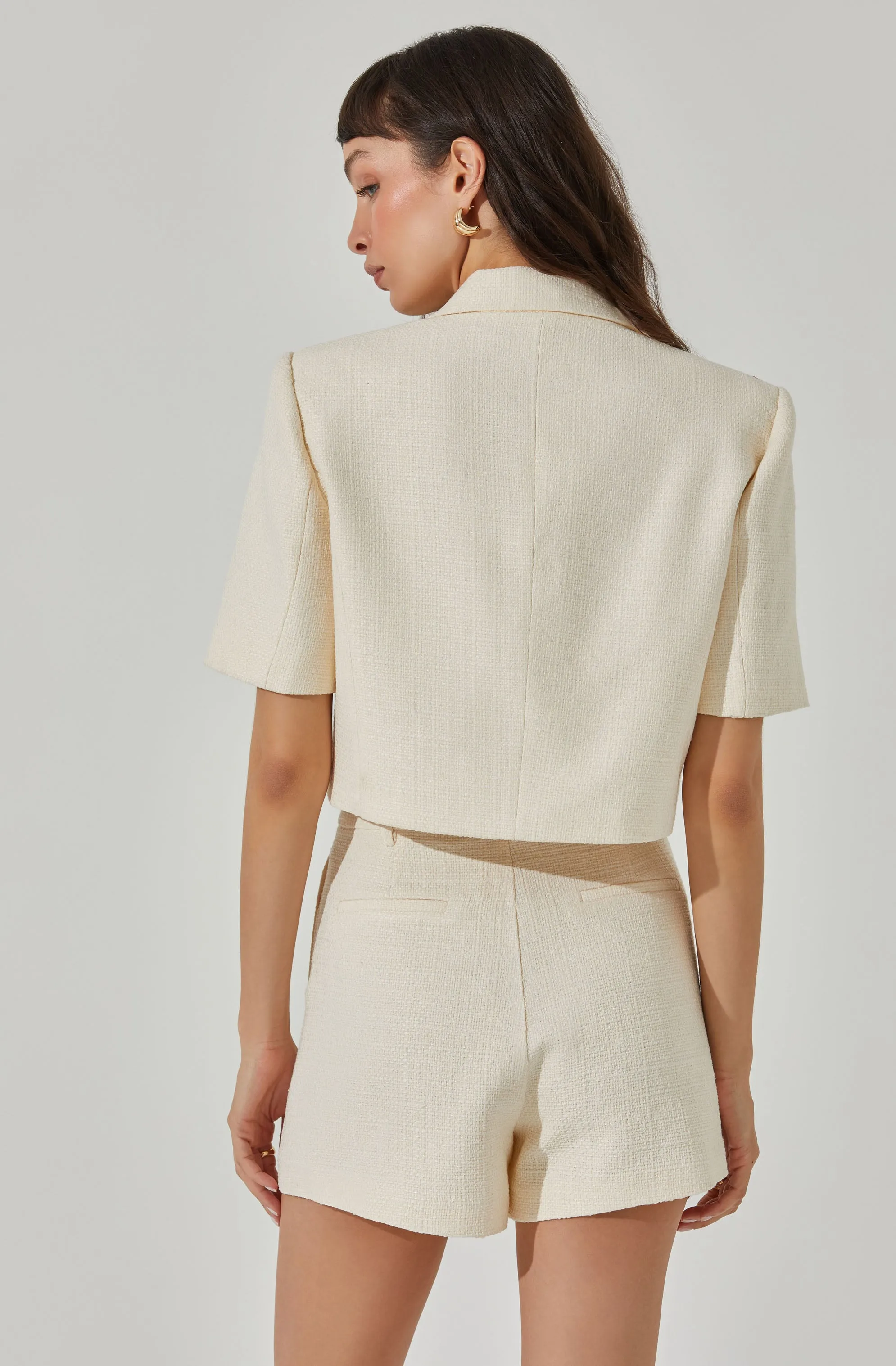 Siarah Tweed Cropped Jacket