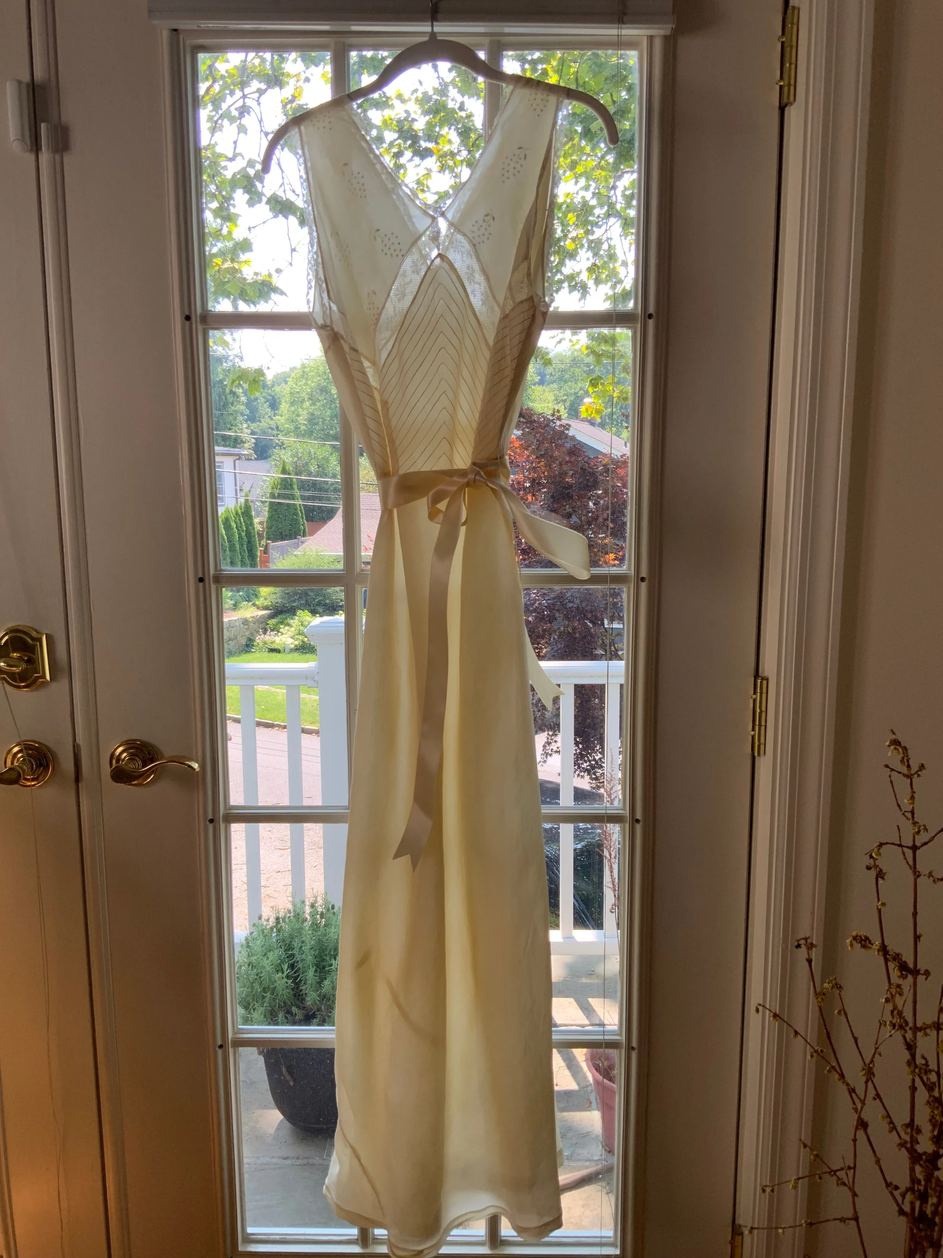 Silk Bridal Nightgown - 50s