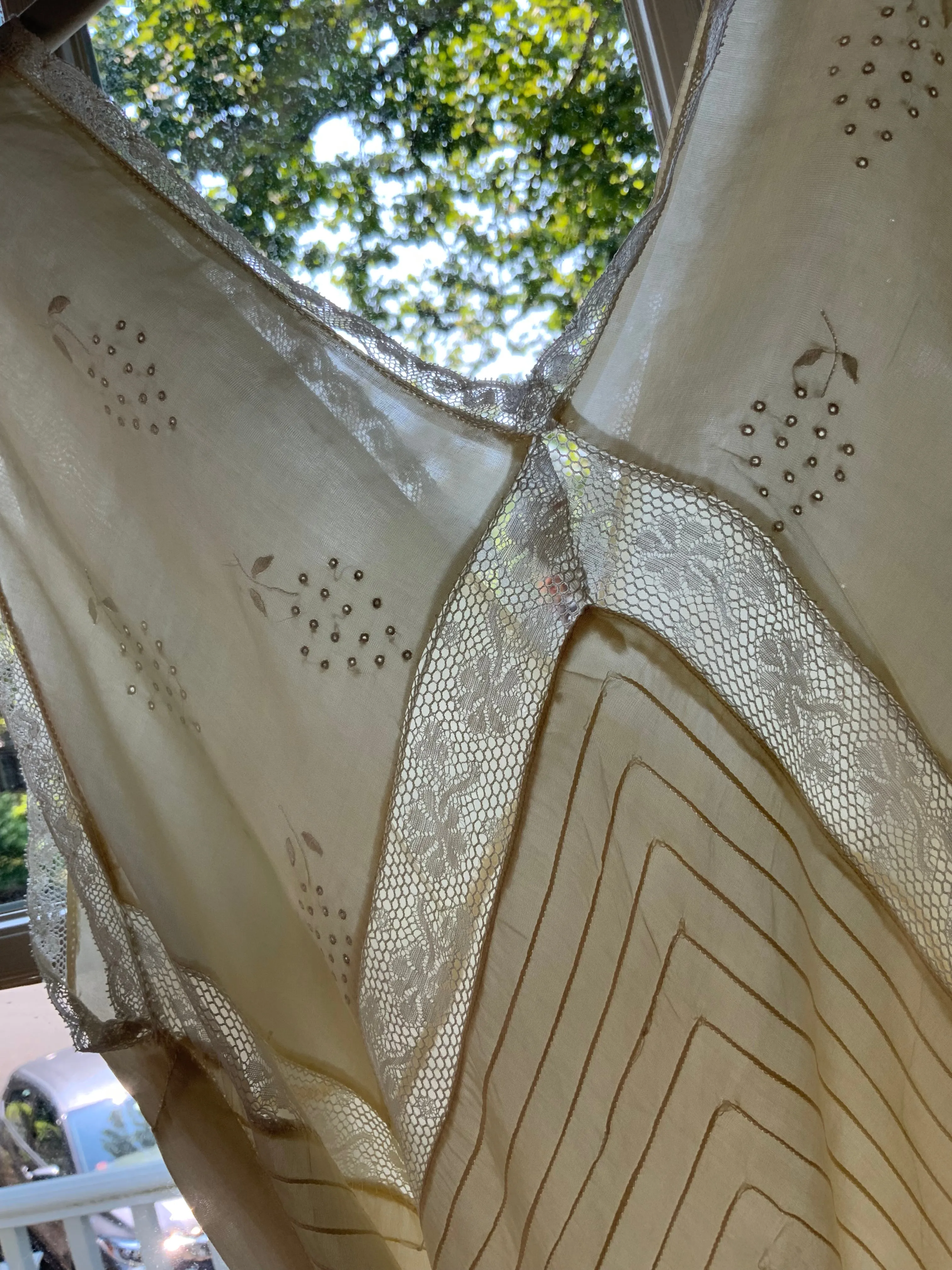 Silk Bridal Nightgown - 50s