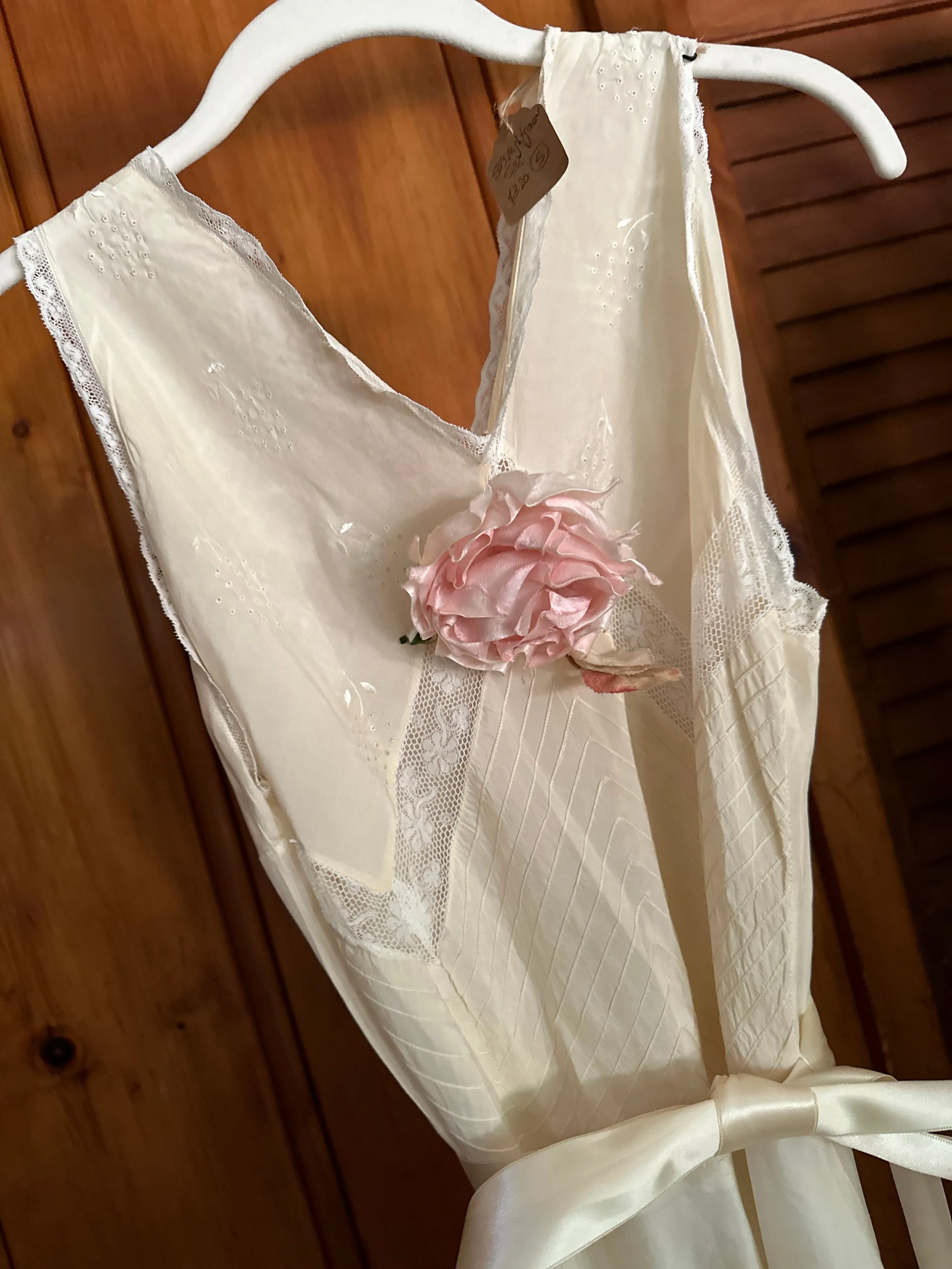 Silk Bridal Nightgown - 50s