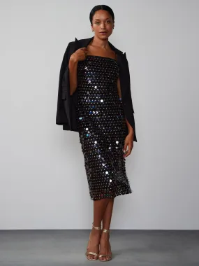 Sleeveless Paillette Sequin Slip Dress