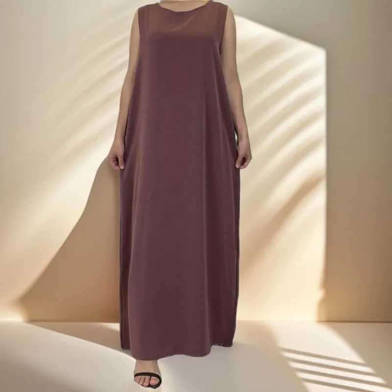 Sleeveless slip dress