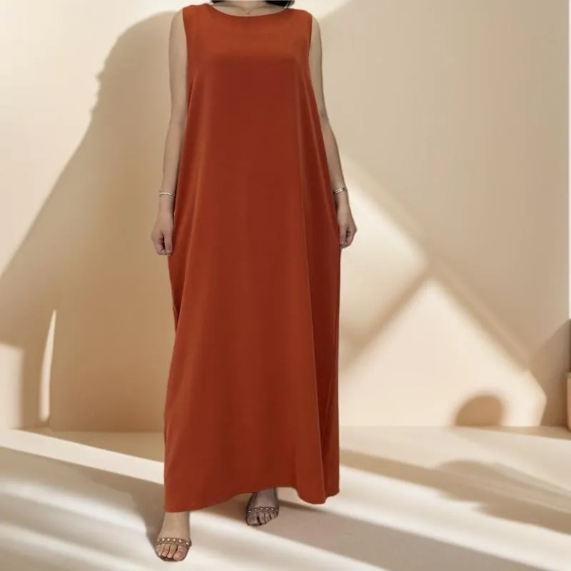 Sleeveless slip dress