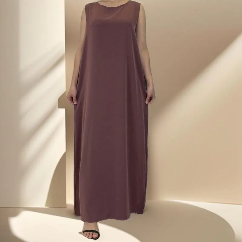 Sleeveless slip dress