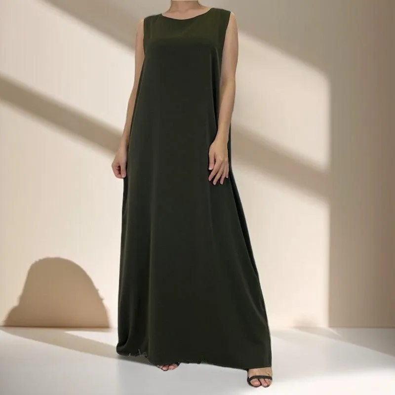 Sleeveless slip dress