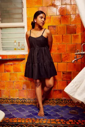 slip frill dress