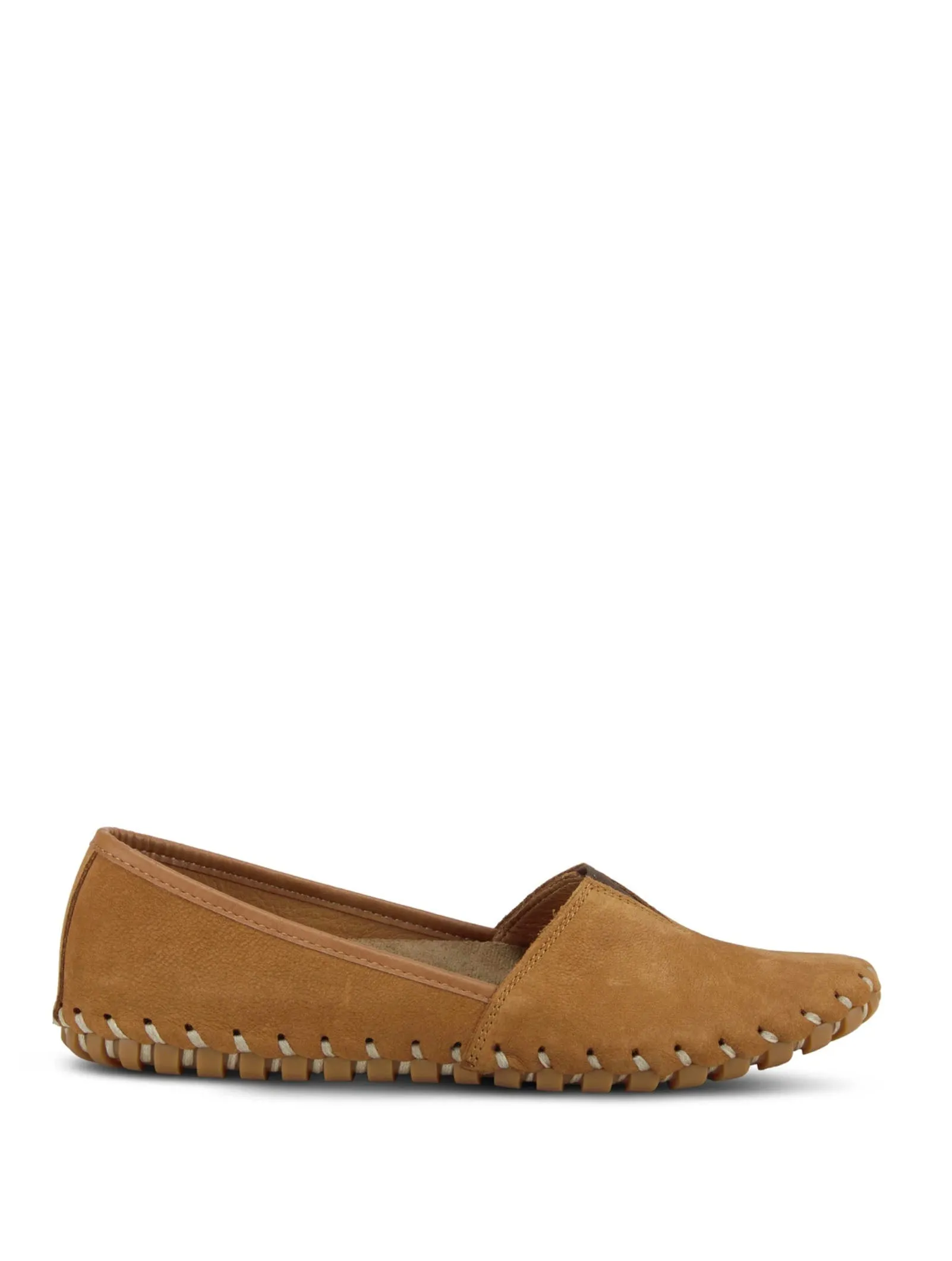Spring Step Kathaleta Slip On in Camel Suede