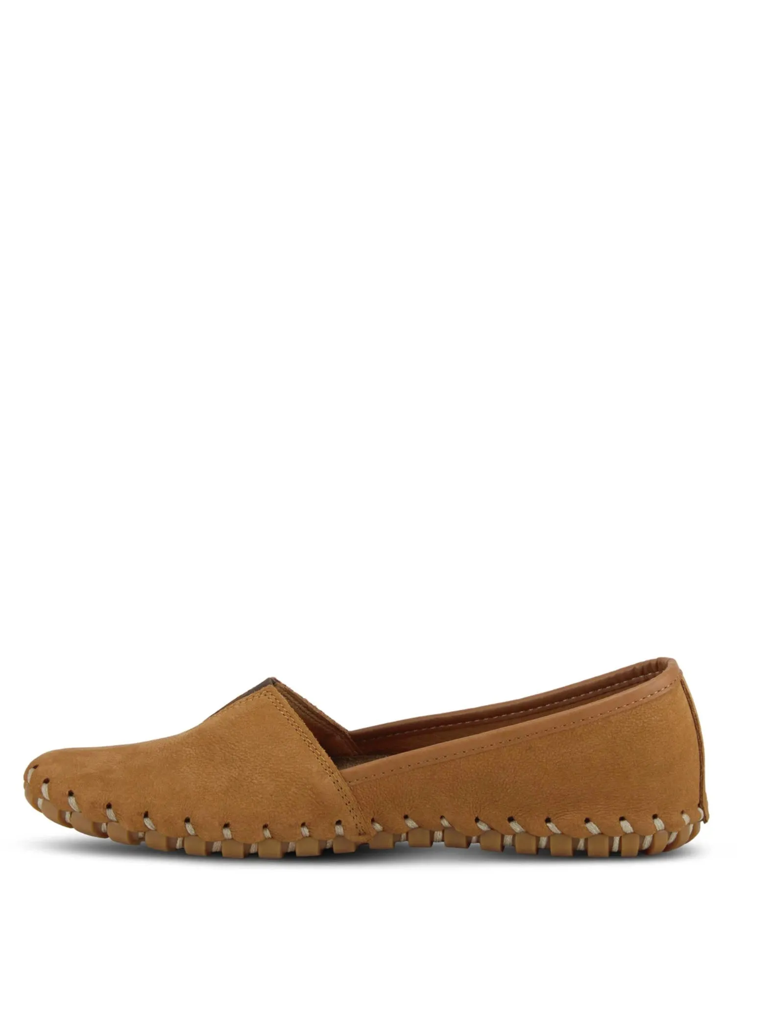 Spring Step Kathaleta Slip On in Camel Suede