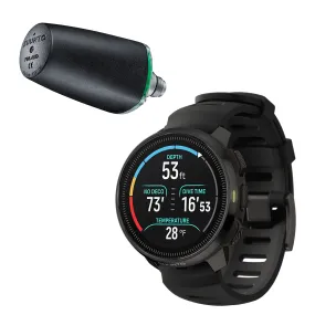 Suunto Ocean Dive Computer (All Black)   Tank Pod Combo, GPS Multisport Watch for Training, Underwater Route Tracking & Wireless Tank Pressure Monitor