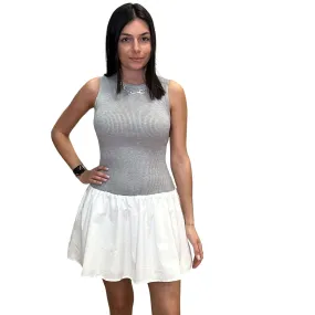 Sweater Top Flare Mini Dress