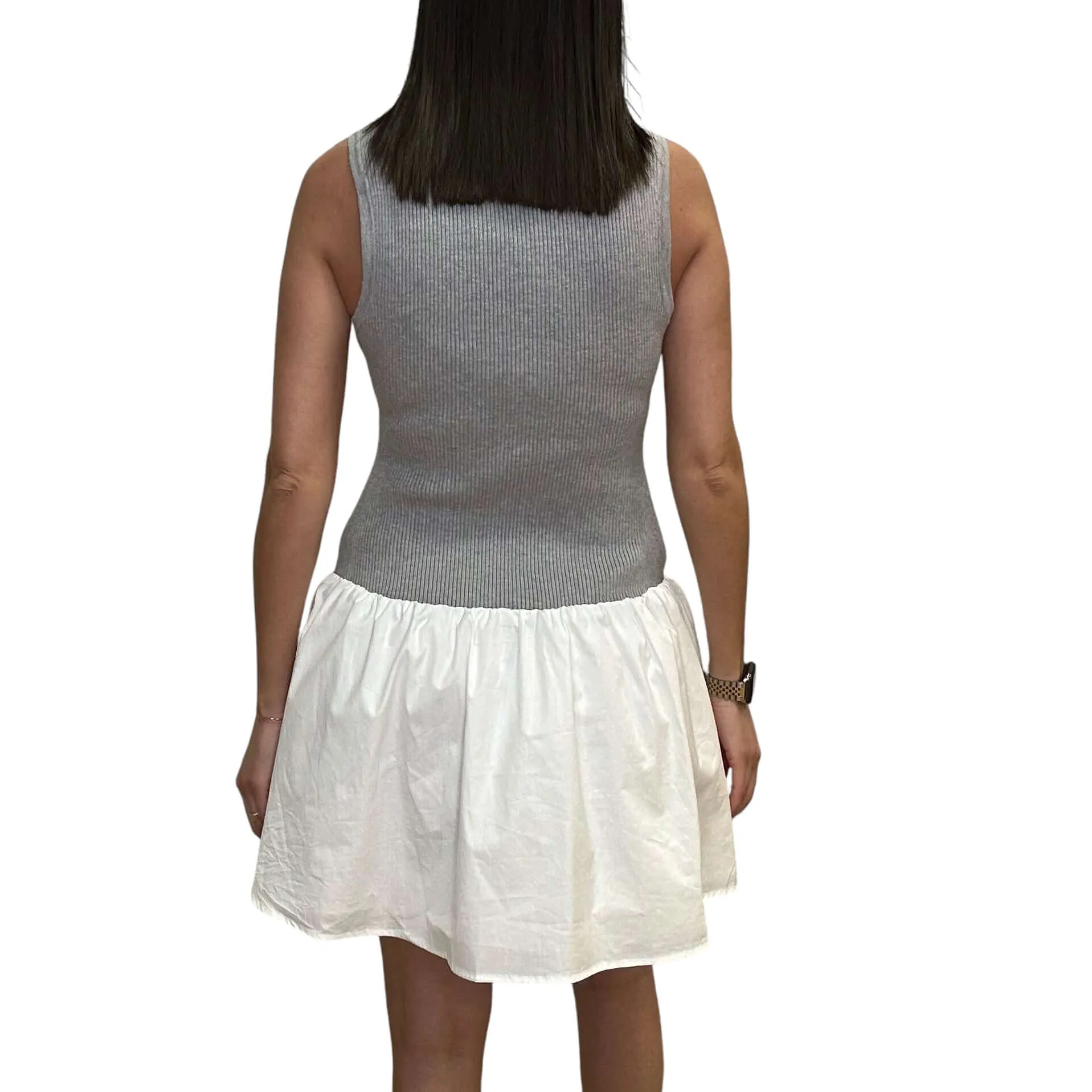 Sweater Top Flare Mini Dress