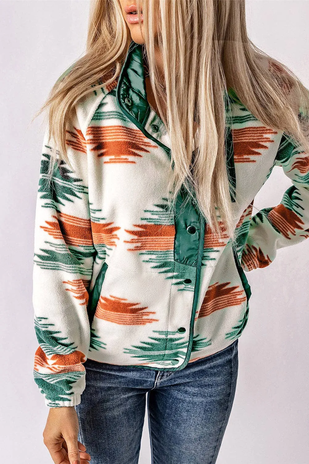 Teal Aztec Jacket
