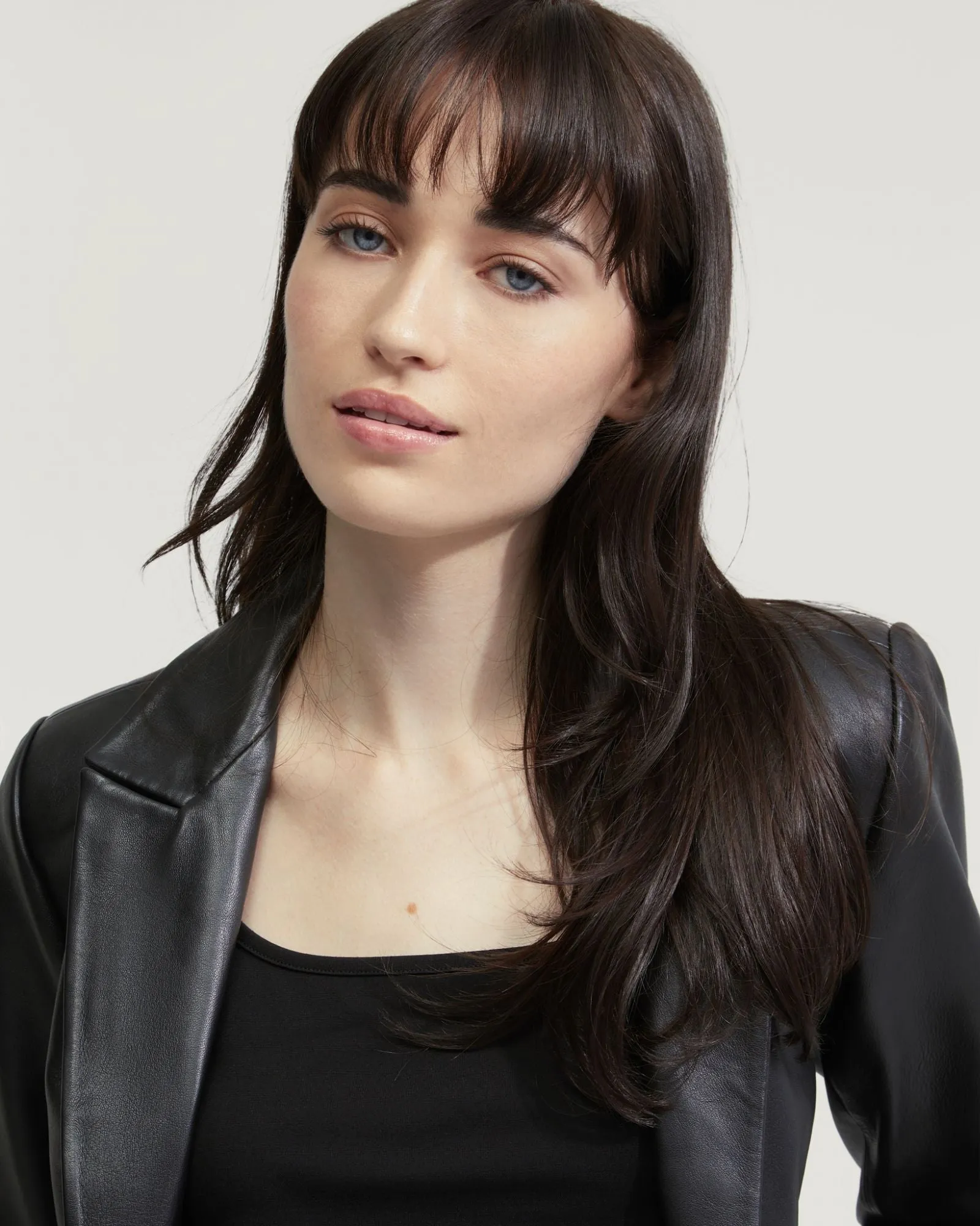 Tessa Nappa Leather Crop Jacket