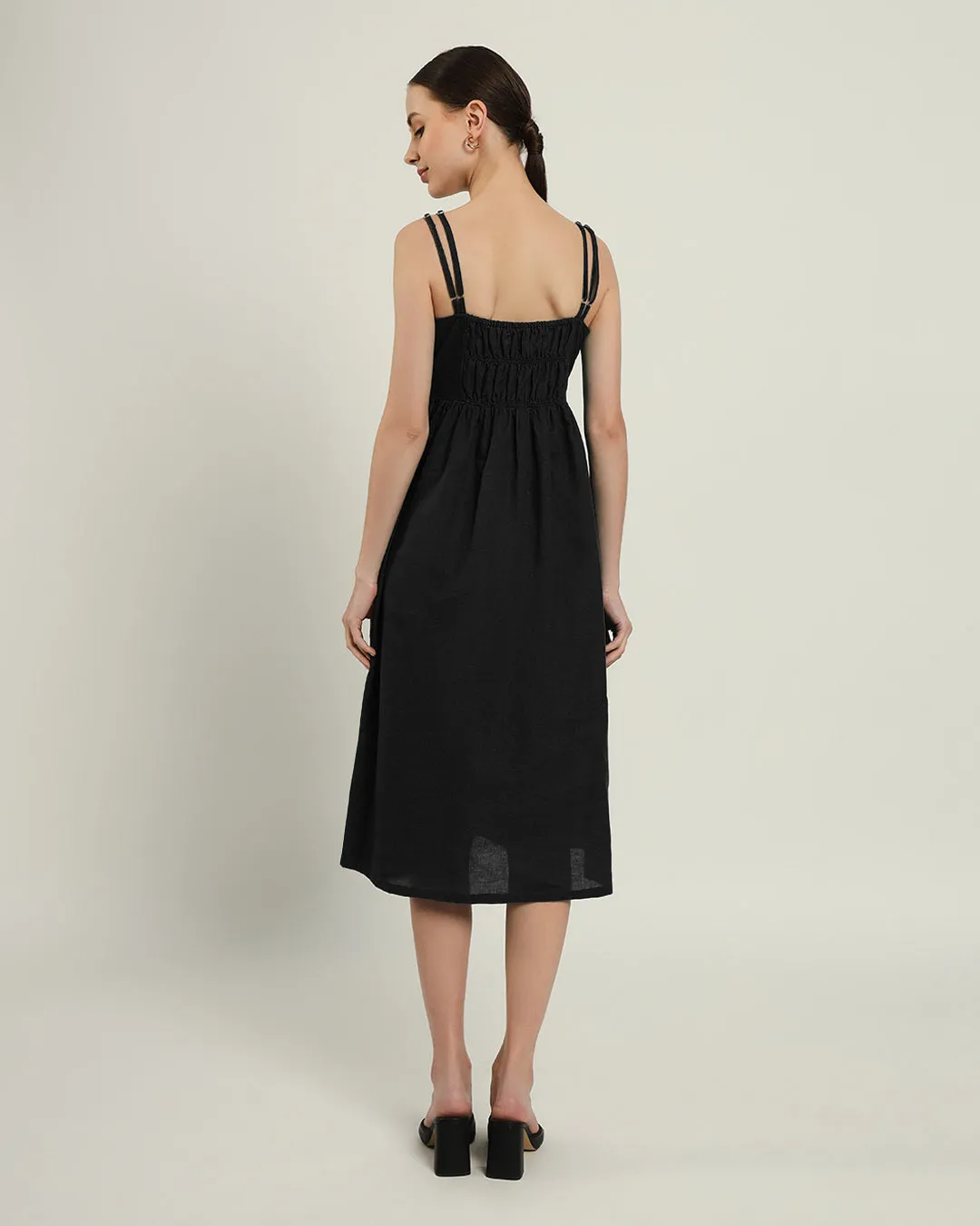 The Haiti Noir Cotton Dress