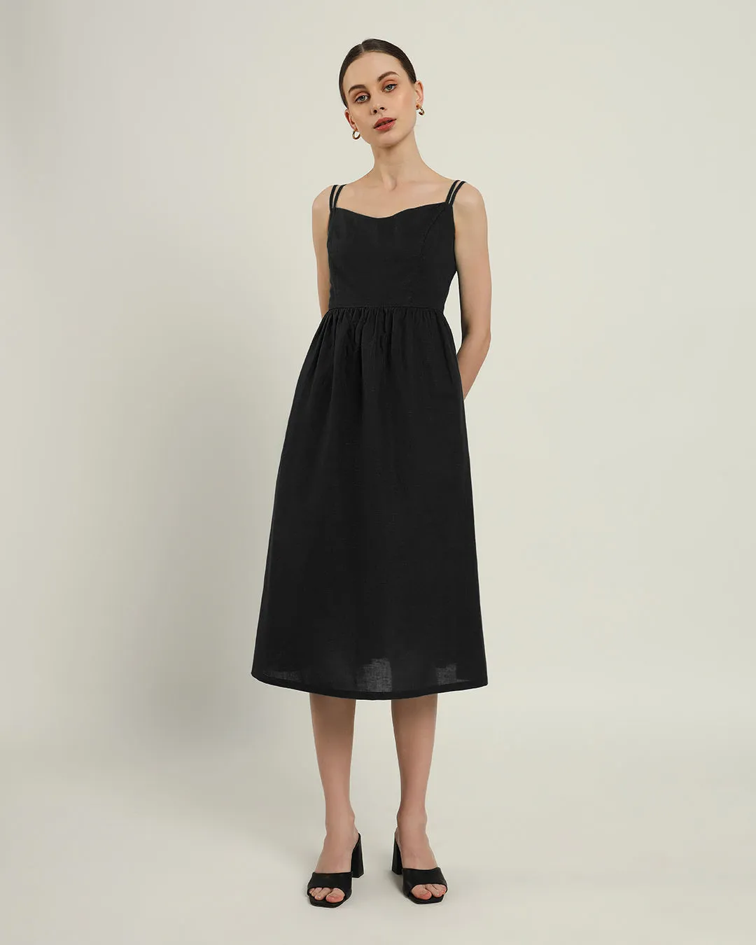 The Haiti Noir Cotton Dress
