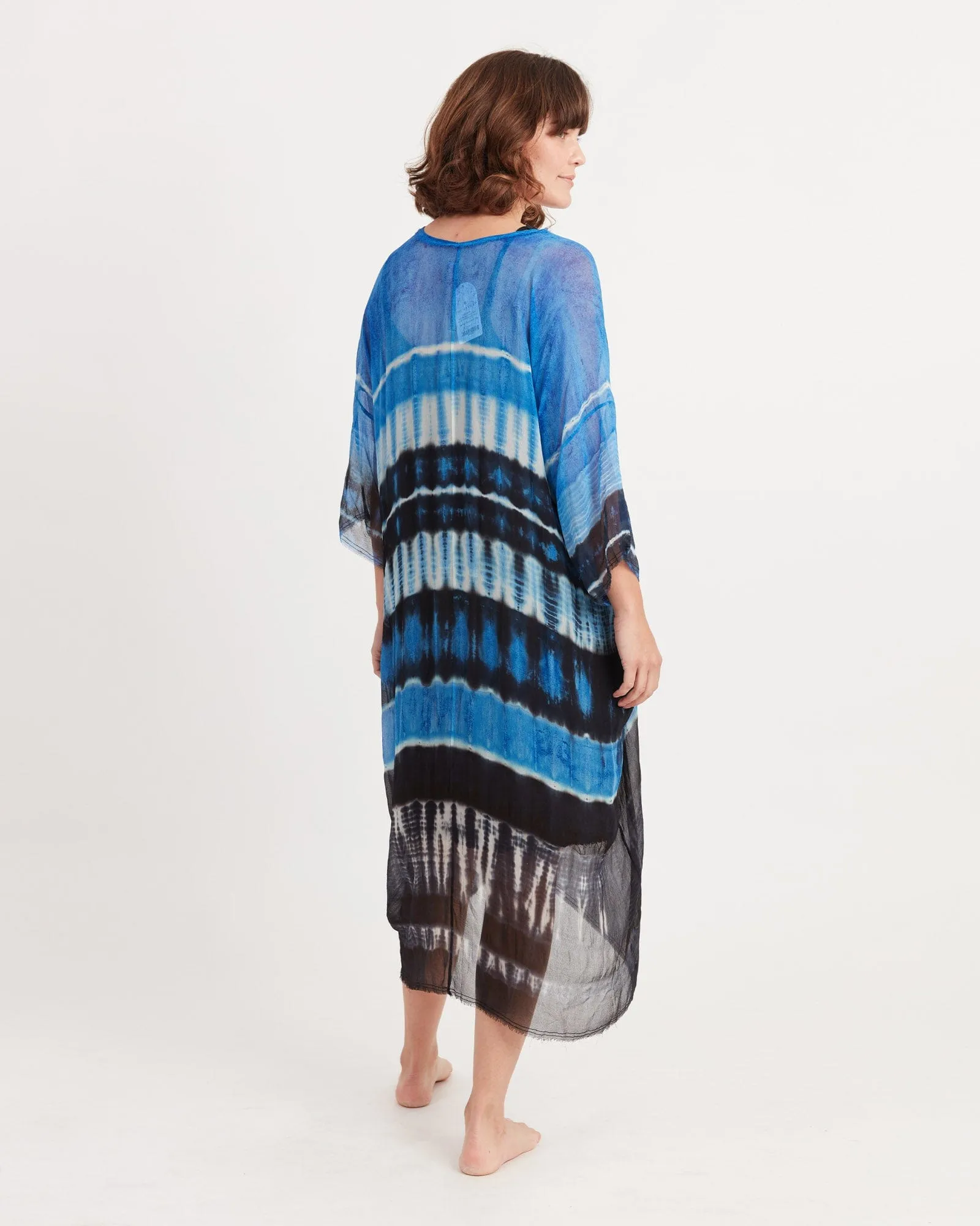 Tie-Dye Dress With Slip