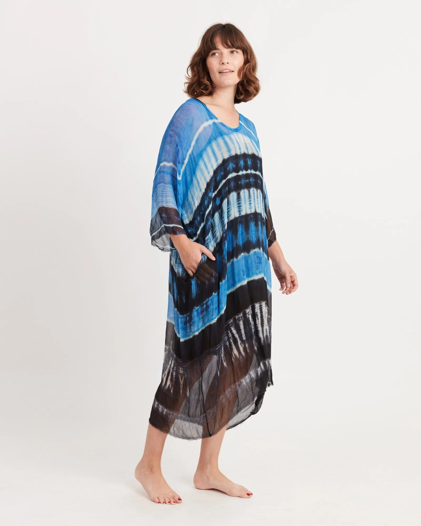 Tie-Dye Dress With Slip