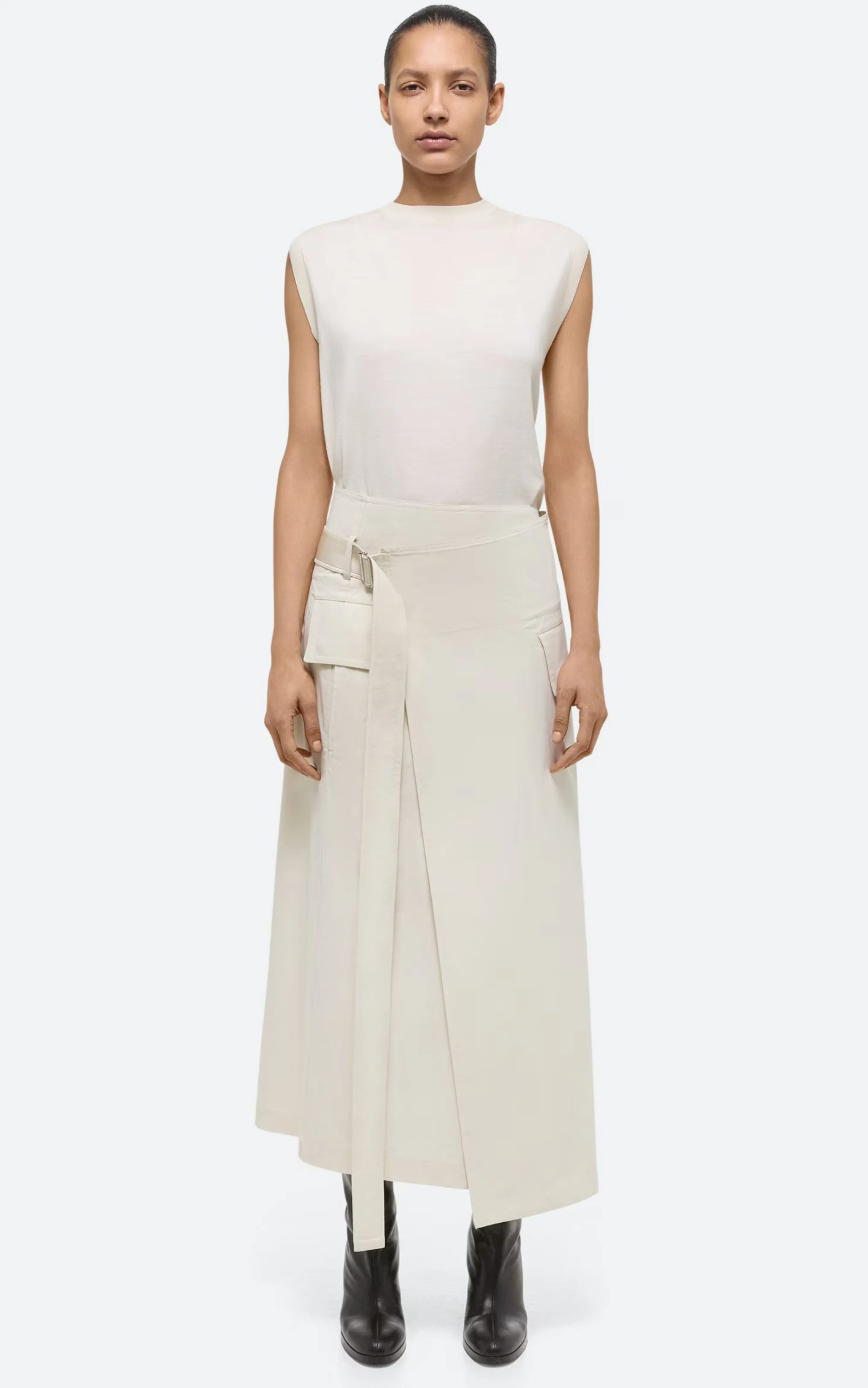 Trench Wrap Skirt