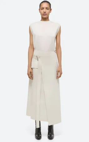 Trench Wrap Skirt