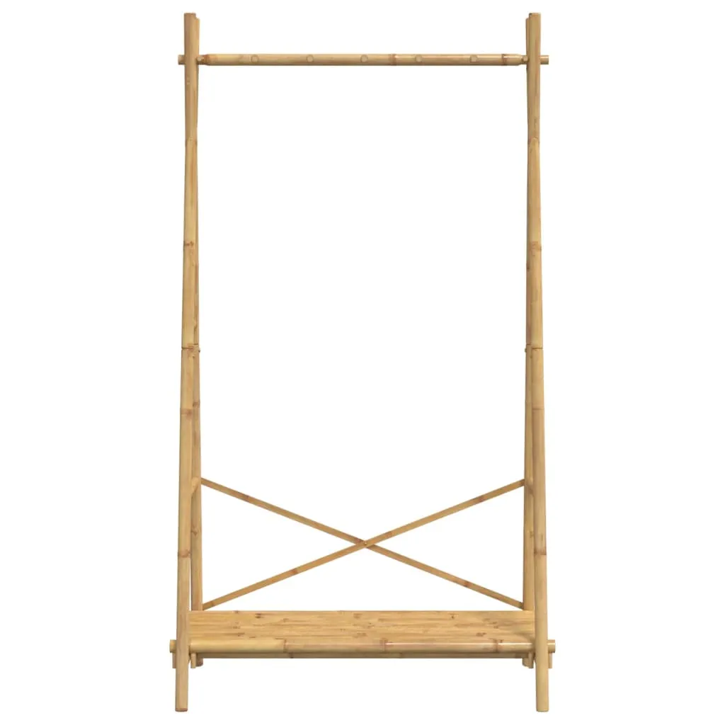 vidaXL Clothes Rack with Shelf 102x50x190 cm Bamboo