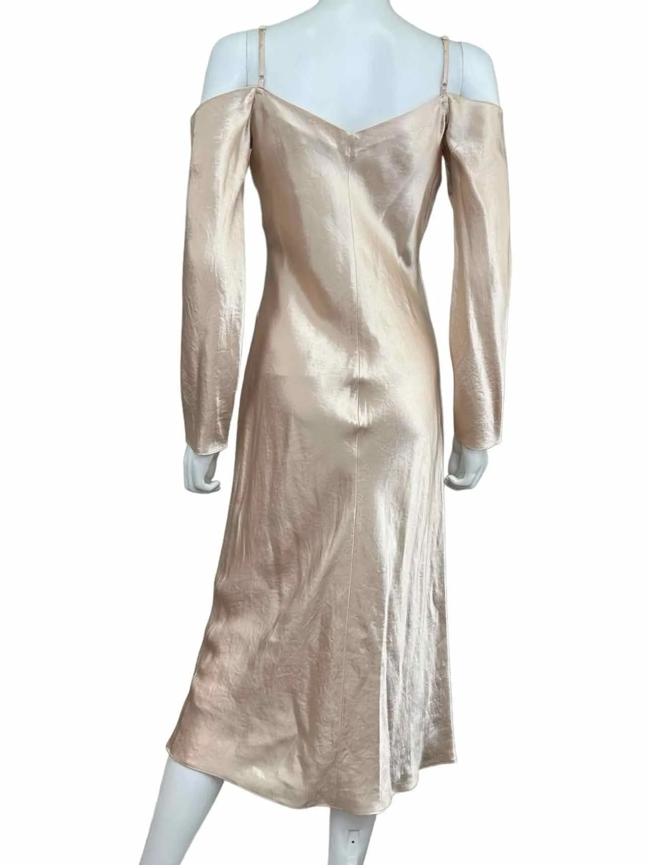 Vince. Blush Draped Sleeve Slip Size XS