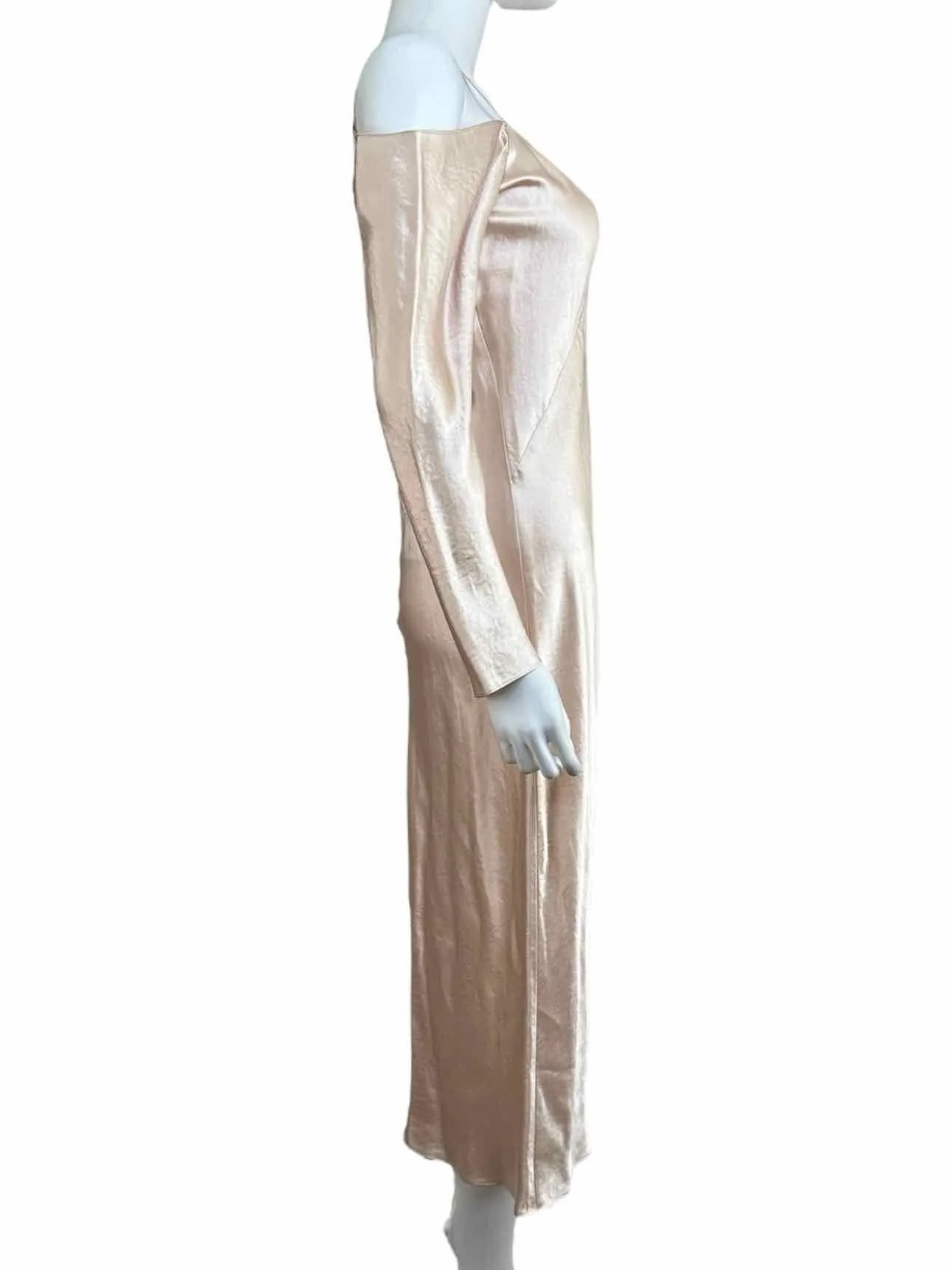 Vince. Blush Draped Sleeve Slip Size XS