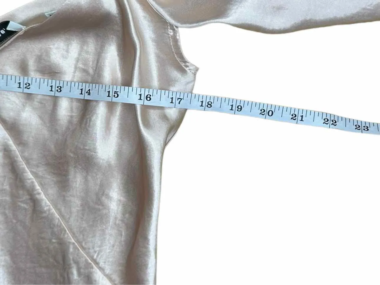 Vince. Blush Draped Sleeve Slip Size XS