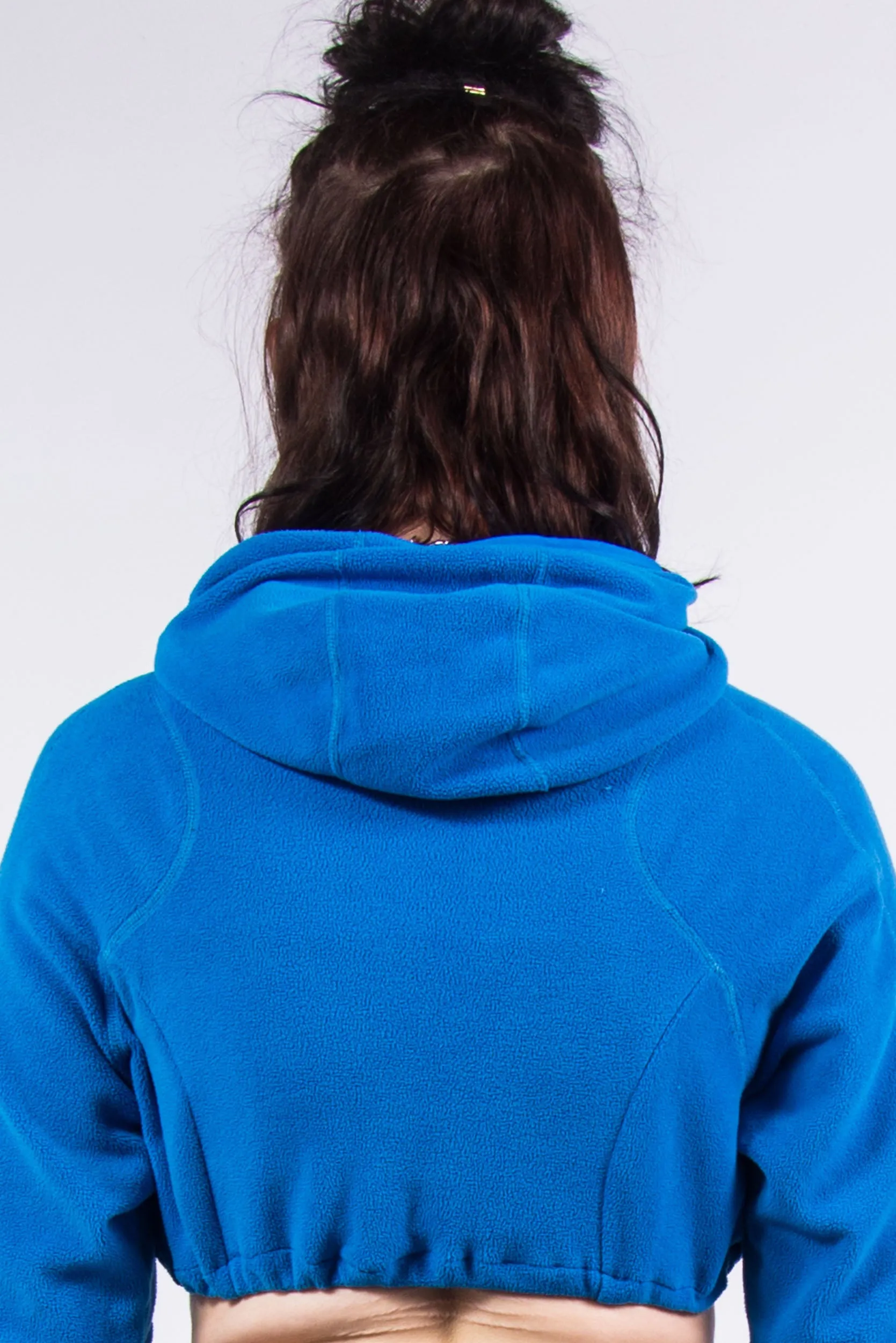 Vintage Nike Blue Cropped Fleece