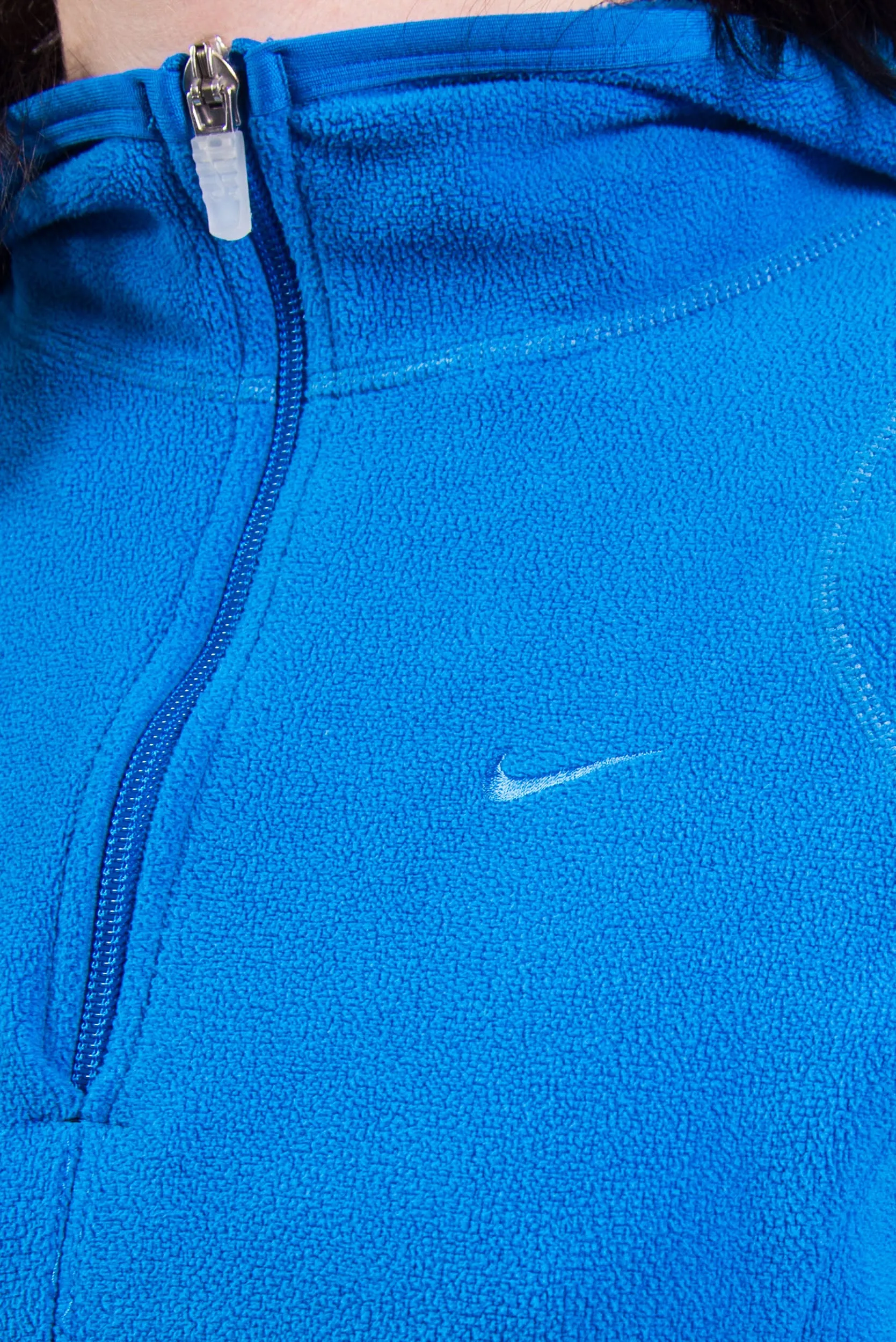 Vintage Nike Blue Cropped Fleece