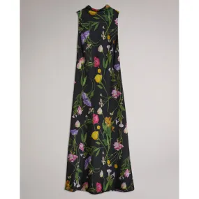 Women Wmd-Addilin-Cowl Neck Midi Slip Dress - Black